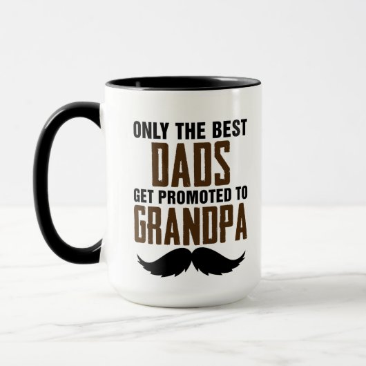 Nur die besten Vater werden für den Opa-Kaffee bew Tasse (Links)