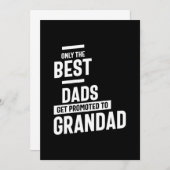 Nur die besten Vater werden für Großformat beworbe Dankeskarte (Vorne/Hinten)