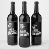 Nur die besten Vater werden für Großformat beworbe Weinetikett (Flaschen)