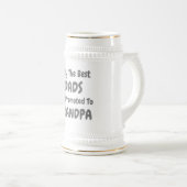 Nur die besten Vater werden für Großvater beworben Bierglas (VorderseiteRechts)