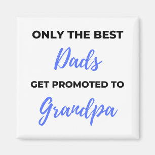 Nur die besten Vater werden für Großvater schwarz Magnet
