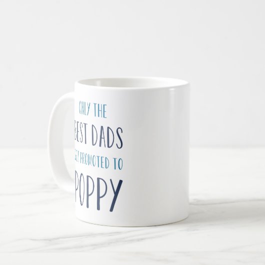 Nur die besten Vater werden für Mohnblüte werben Kaffeetasse (Vorderseite Links)