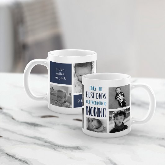Nur die besten Vater werden für Nonno-Foto beworbe Kaffeetasse