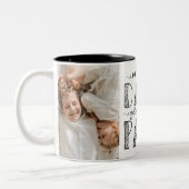 Nur die besten Vater werden nach Papa beworben Zweifarbige Tasse (Links)