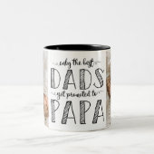 Nur die besten Vater werden nach Papa beworben Zweifarbige Tasse (Mittel)
