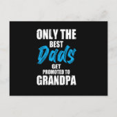 Nur die besten Väter werden zu Opa befördert - Postkarte (Vorderseite)