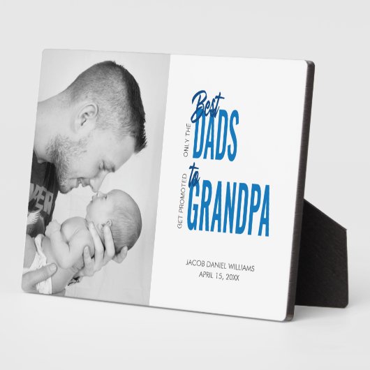 Nur die besten Vater werden zum Großvater Foto bew Fotoplatte (Seite)