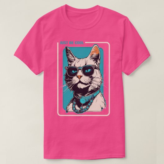 Nur die Farbe der Katzenkatze T-Shirt (Design vorne)