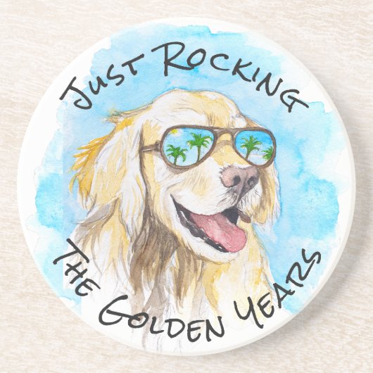 Nur die goldene Jahre in der sonnigen Pun-Rente zu Getränkeuntersetzer (Vorne)