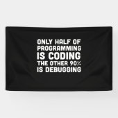 Nur die Hälfte der Programmierung ist Programmiere Banner (Horizontal)