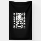 Nur die Hälfte der Programmierung ist Programmiere Banner (Vertikal)