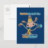 Nur die Hälfte des CALFfeins Postkarte (Vorne/Hinten)