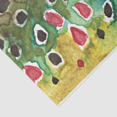 Nur die Haut der schönen BraunForellen Seidenpapier (Ausschnitt)