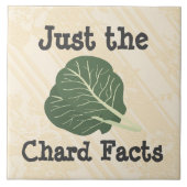 Nur die Keramik Chard Facts Fliese (Vorderseite)