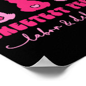 Nur die Lieferung der süßesten Bunnies-Arbeitskräf Poster (Ecke)