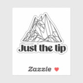 Nur die Spitze Aufkleber (Blatt)