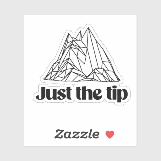 Nur die Spitze Aufkleber (Blatt)