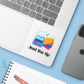 Nur die Spitze Aufkleber (Laptop mit iPhone)