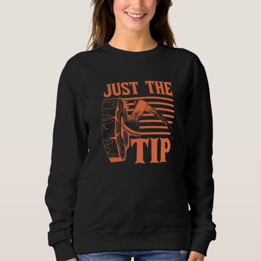 Nur die Spitze Axtwerfen Sweatshirt (Vorderseite)