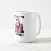 Nur die Spitze, ich verspreche Funny Horror Kaffeetasse (VorderseiteRechts)