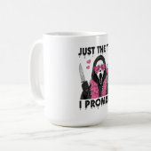 Nur die Spitze, ich verspreche Funny Horror Kaffeetasse (Vorderseite Links)