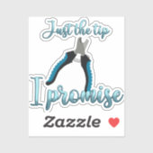 Nur die Spitze zitternd Aufkleber (Blatt)