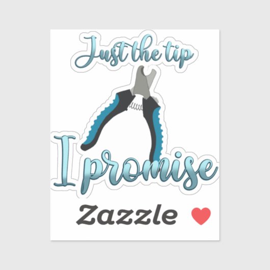 Nur die Spitze zitternd Aufkleber (Blatt)