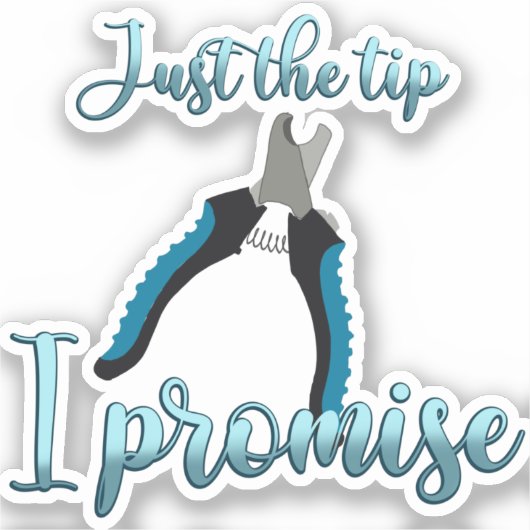 Nur die Spitze zitternd Aufkleber (Vorderseite)