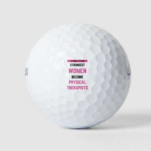 Nur die stärksten Frauen werden körperlich 2 Golfball (Vorderseite)