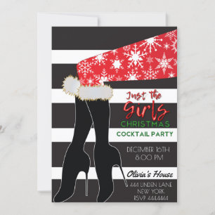 Nur die Weihnachtscocktail-Party Einladung der Gir