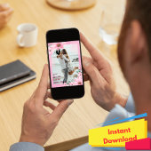 "Nur du, ich und der endlose Horizont" rosa Wasser Einladung