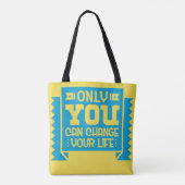 Nur du kannst dein Leben verändern Tasche (Rückseite)