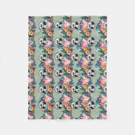 Nur du kannst den Drama-Lama-Wald verhindern Fleecedecke (Vorderseite)