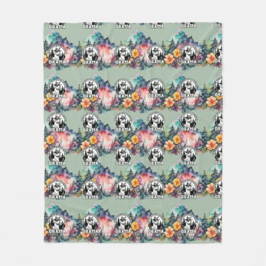 Nur du kannst den Drama-Lama-Wald verhindern Fleecedecke (Vorderseite)