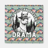 Nur du kannst den Drama-Lama-Wald verhindern Magnet (Vorne)