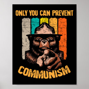 Nur du kannst den Kommunismus verhindern, lustiger Poster