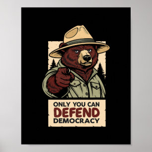 Nur du kannst die Demokratie verteidigen - Gegen A Poster