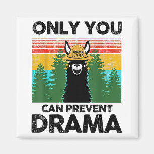 Nur du kannst Drama Lama Camping Vintage F verhind Magnet