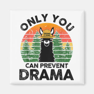 Nur du kannst Drama Llama Camping Vintage T verhin Magnet