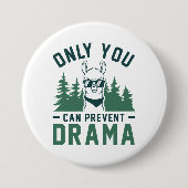 Nur du kannst Drama verhindern Button (Vorderseite)