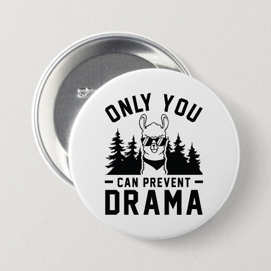 Nur du kannst Drama verhindern Button (Vorne & Hinten)