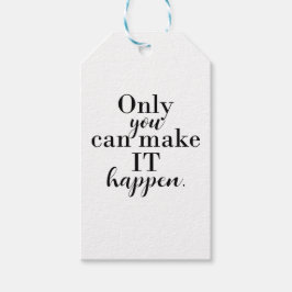 NUR DU KANNST ES Personalisiert GEMÄSS MACHEN Geschenkanhänger