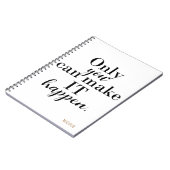 NUR DU KANNST ES Personalisiert GEMÄSS MACHEN Notizblock (Linke Seite)