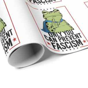 Nur du kannst Faschismus verhindern, demokratische Geschenkpapier