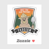 Nur du kannst Faschisten vorbeugen Aufkleber (Blatt)