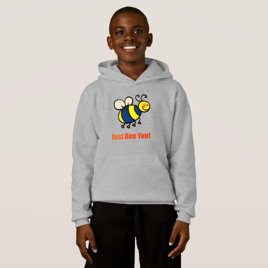 Nur du Niedlicher Cartoon Bee Art sein Hoodie (Vorne ganz)