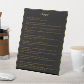 Nur Du - Schwarz und Gold Sockelschild (In SItu)