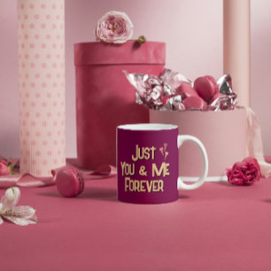 Nur du und ich für immer kaffeetasse