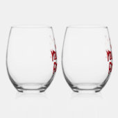 Nur du und ich für immer weinglas ohne stiel (Rechts)