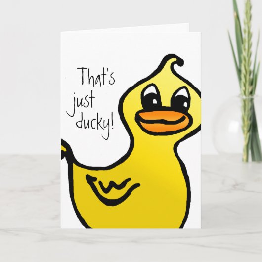 Nur Ducky! Karte (Vorderseite)